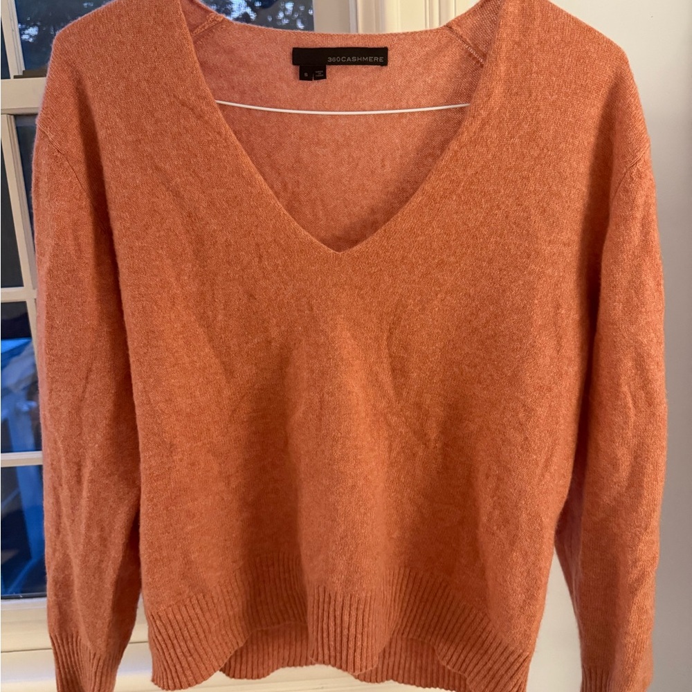 V-Neck Pink Sweater